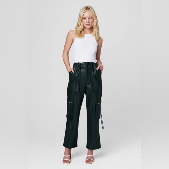 Blank NYC baxter vegan leather cargo IN DON'T FORGET PANT Size: 26 New With Tags - Picture 1 of 7